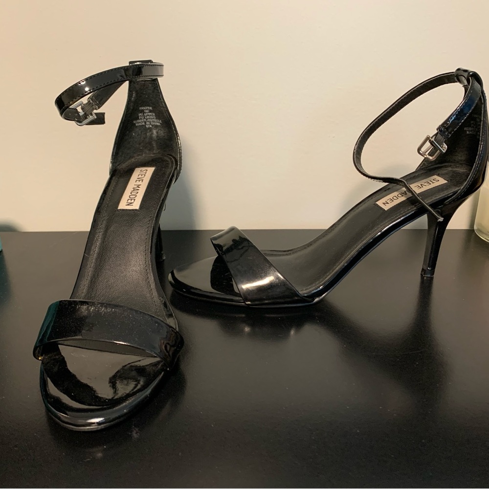 Steve Madden Black Patent Leather Heels